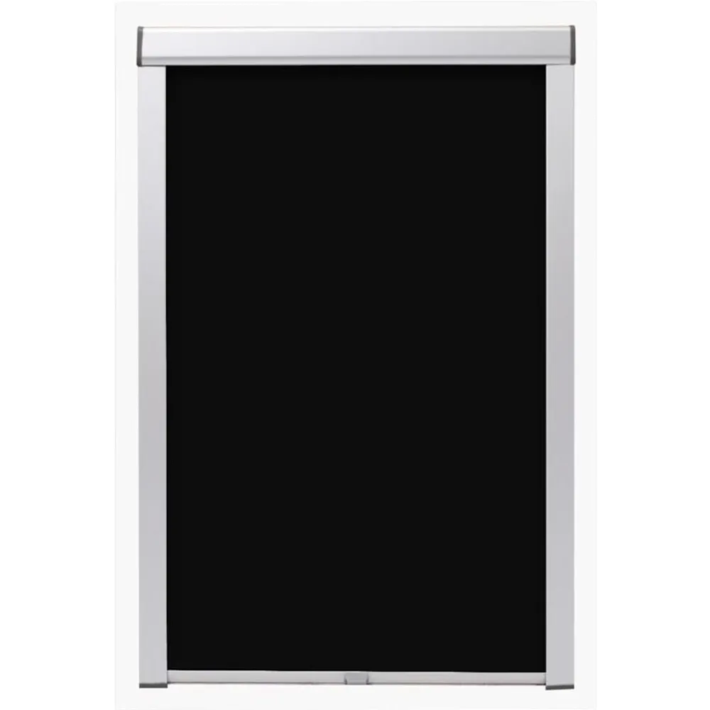 vidaXL Persiana opaca enrollable negra S06/606 Negro Sale