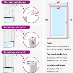 vidaXL Persiana Veneciana Marrón Claro con Patrón 150 x 40 cm PVC Marr&oacute;n claro Best