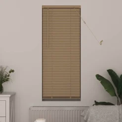 vidaXL Persiana Veneciana Marrón Claro con Patrón 150 x 40 cm PVC Marr&oacute;n claro Best