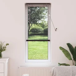 vidaXL Persiana Veneciana Marrón Oscuro con Patrón 150 x 40 cm PVC Marr&oacute;n oscuro Discount