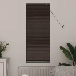 vidaXL Persiana Veneciana Marrón Oscuro con Patrón 150 x 40 cm PVC Marrón oscuro Discount