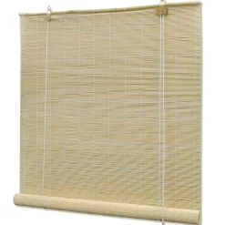 vidaXL Decoración-Persianas enrollables de bambú 80x160 cm