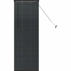 vidaXL Persianas venecianas Manual 130 x 40 cm Aluminio Negro Outlet