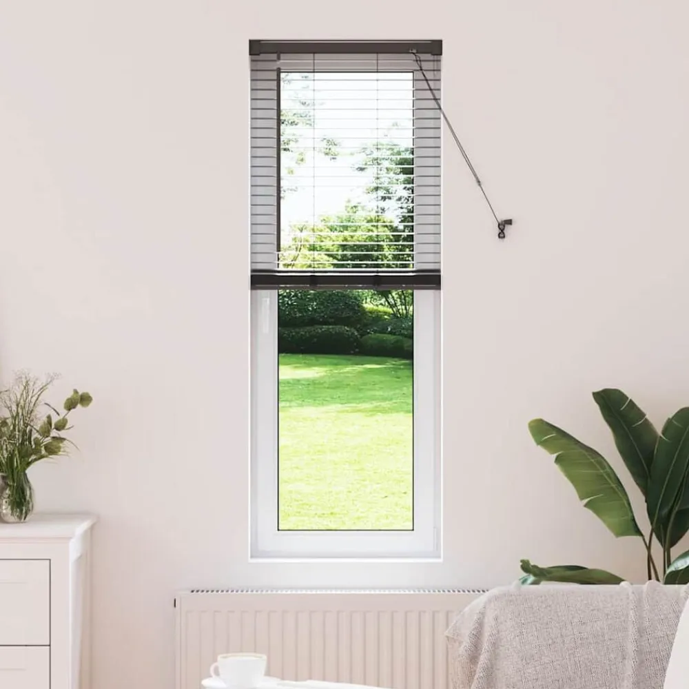 vidaXL Persianas venecianas Manual 130 x 40 cm Aluminio Negro Outlet