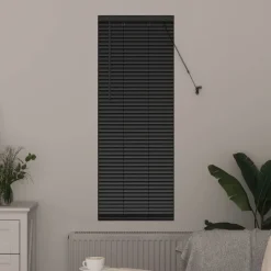 vidaXL Persianas venecianas Manual 130 x 40 cm Aluminio Negro Outlet