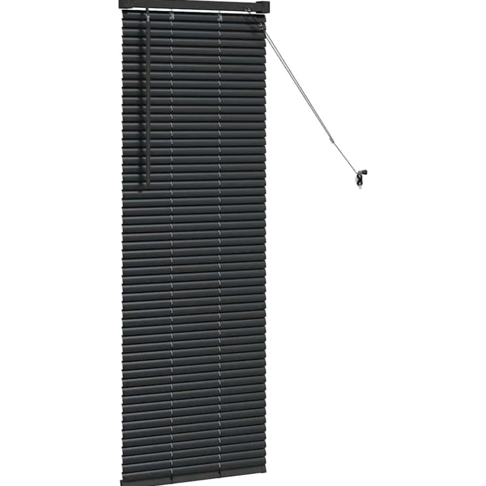 vidaXL Persianas venecianas Manual 130 x 40 cm Aluminio Negro Outlet