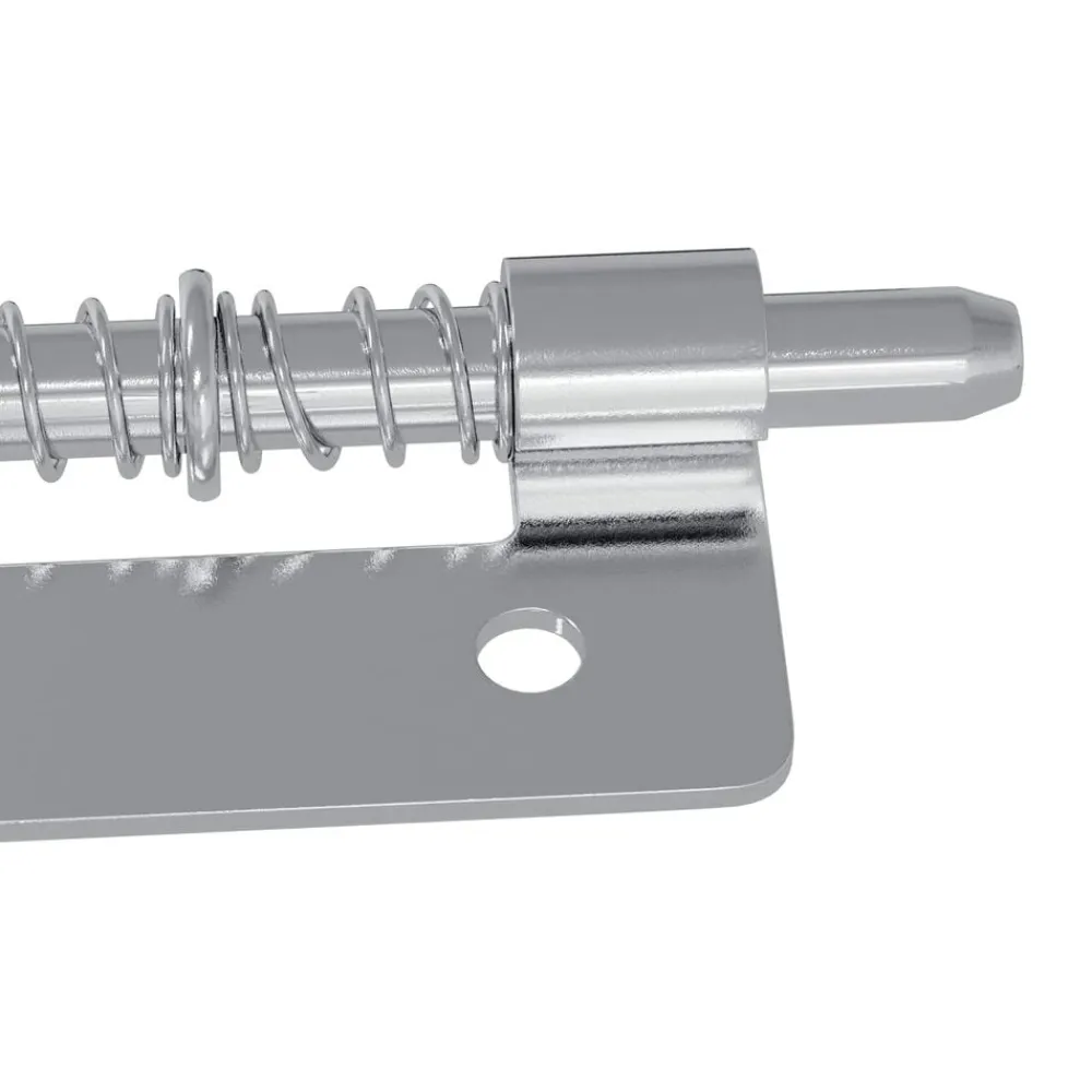 vidaXL Accesorios De Bricolaje-Pestillo 2 pcs Plateado 46 x 17 x 1,2 mm Acero