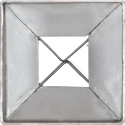 vidaXL Accesorios De Bricolaje-Picas de tierra 2 unidades acero galvanizado plateado 7x7x75 cm