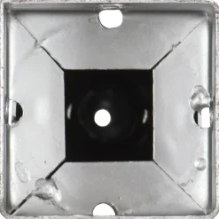vidaXL Picas de tierra 2 unidades acero galvanizado plateado 7x7x56 cm New