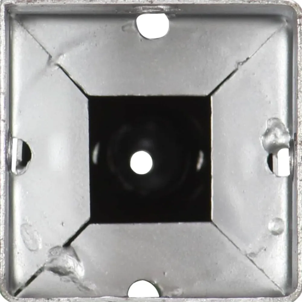 vidaXL Picas de tierra 2 unidades acero galvanizado plateado 7x7x56 cm New