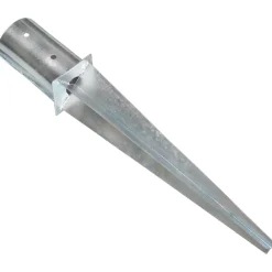 vidaXL Picas de tierra 2 unidades acero galvanizado plateado 8x61 cm Clearance