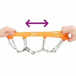 vidaXL Picos de Hielo para Zapatos con 10 pinchos S Naranja
