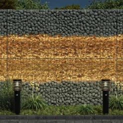 vidaXL Piedras de Jardín Marrón 12 cm Cristal Marr&oacute;n Clearance