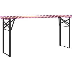 vidaXL Pierna de Mesa de Cerveza 2 pcs Negro 39 x 3 x 75 cm New