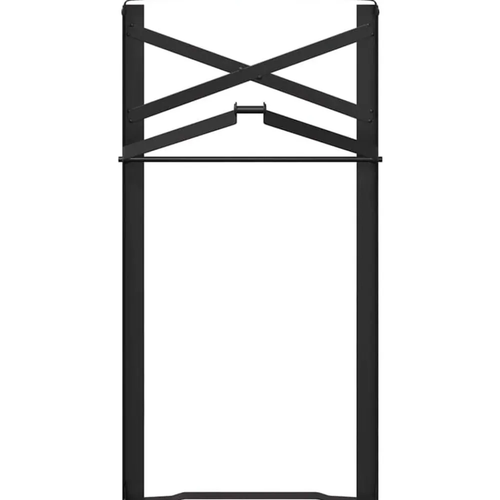 vidaXL Pierna de Mesa de Cerveza 2 pcs Negro 39 x 3 x 75 cm New