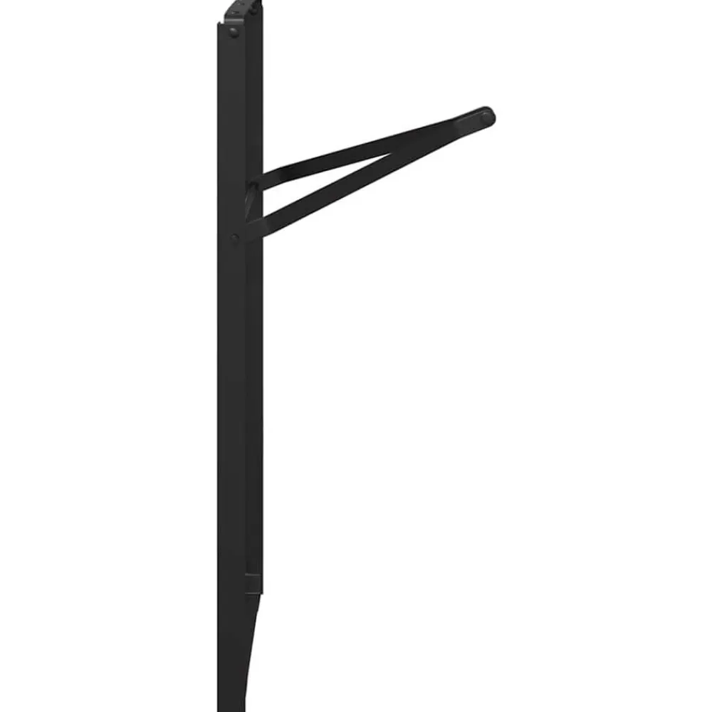 vidaXL Pierna de Mesa de Cerveza 2 pcs Negro 39 x 3 x 75 cm New
