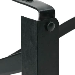 vidaXL Pierna de Mesa de Cerveza 2 pcs Negro 39 x 3 x 75 cm New
