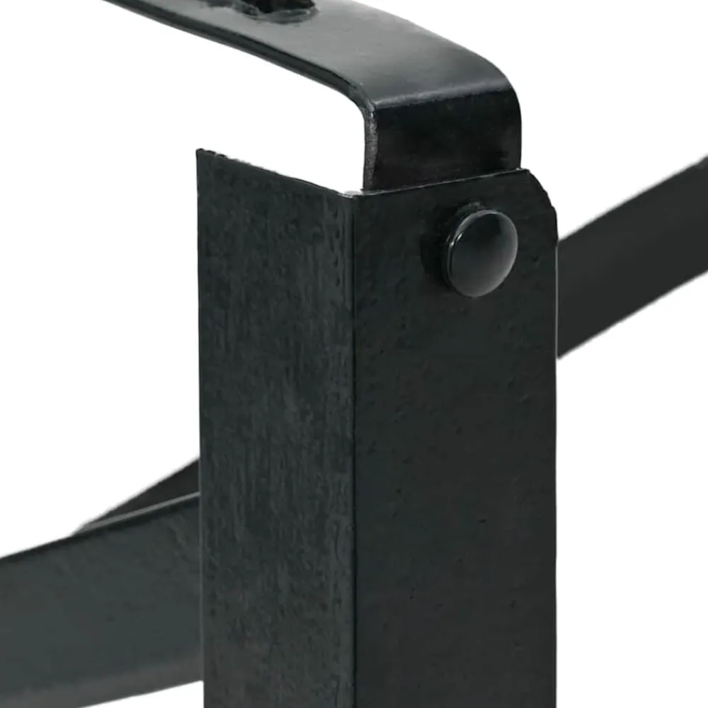 vidaXL Pierna de Mesa de Cerveza 2 pcs Negro 39 x 3 x 75 cm New