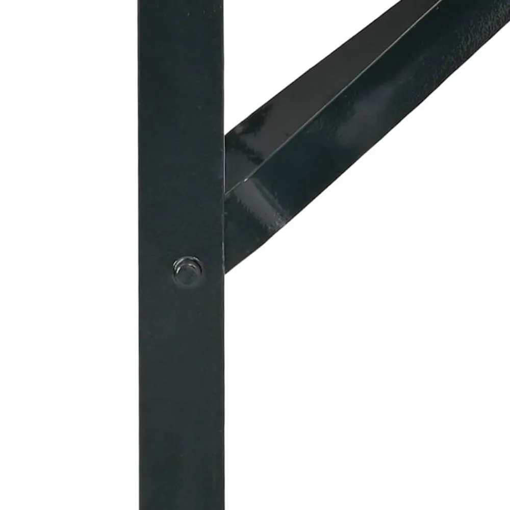 vidaXL Pierna de Mesa de Cerveza 2 pcs Negro 39 x 3 x 75 cm New