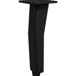 vidaXL Accesorios De Bricolaje-Pies de Soporte 2 pcs Negro 40 x 40 x 100 mm Hierro