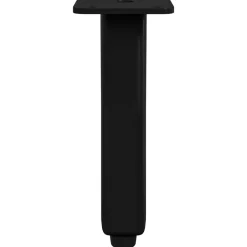 vidaXL Accesorios De Bricolaje-Pies de Soporte 2 pcs Negro 40 x 40 x 100 mm Hierro