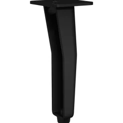 vidaXL Accesorios De Bricolaje-Pies de Soporte 2 pcs Negro 40 x 40 x 100 mm Hierro