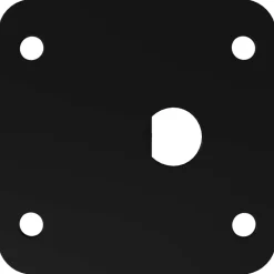 vidaXL Accesorios De Bricolaje-Pies de Soporte 2 pcs Negro 40 x 40 x 100 mm Hierro