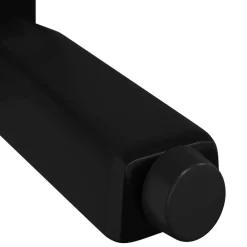 vidaXL Accesorios De Bricolaje-Pies de Soporte 2 pcs Negro 40 x 40 x 100 mm Hierro