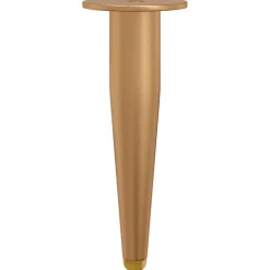 vidaXL Accesorios De Bricolaje-Pies de Soporte 2 pcs Dorado 98 x 40 mm Hierro