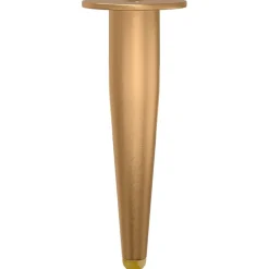 vidaXL Accesorios De Bricolaje-Pies de Soporte 2 pcs Dorado 98 x 40 mm Hierro