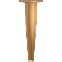 vidaXL Accesorios De Bricolaje-Pies de Soporte 2 pcs Dorado 98 x 40 mm Hierro