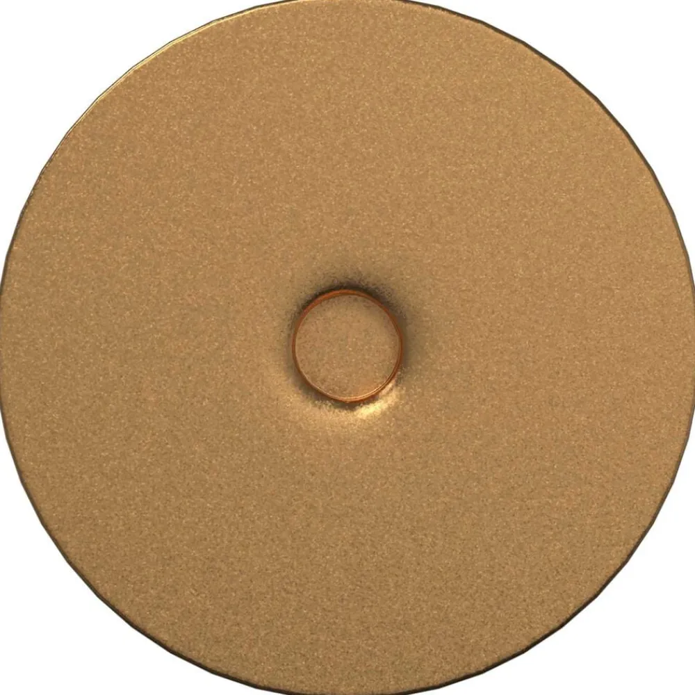 vidaXL Accesorios De Bricolaje-Pies de Soporte 2 pcs Dorado 98 x 40 mm Hierro