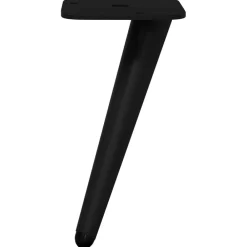 vidaXL Accesorios De Bricolaje-Pies de Soporte 2 pcs Negro 56 x 56 x 100 mm Hierro