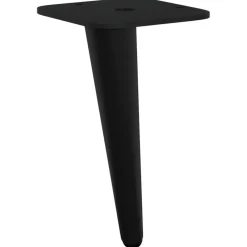 vidaXL Accesorios De Bricolaje-Pies de Soporte 2 pcs Negro 56 x 56 x 100 mm Hierro