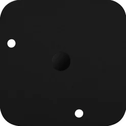 vidaXL Accesorios De Bricolaje-Pies de Soporte 2 pcs Negro 56 x 56 x 100 mm Hierro