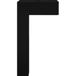 vidaXL Pies de Soporte 2 pcs Negro 57 x 57 x 100 mm Hierro Best