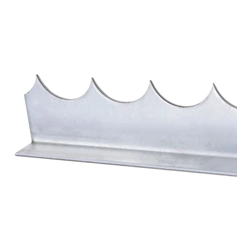 vidaXL Seguridad Empresarial Y Del Hogar-Pinchos de muro 4 unidades acero galvanizado 1 m