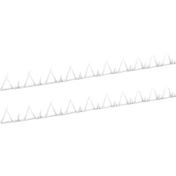 vidaXL Pinchos de muro 2 unidades acero 1 m Outlet