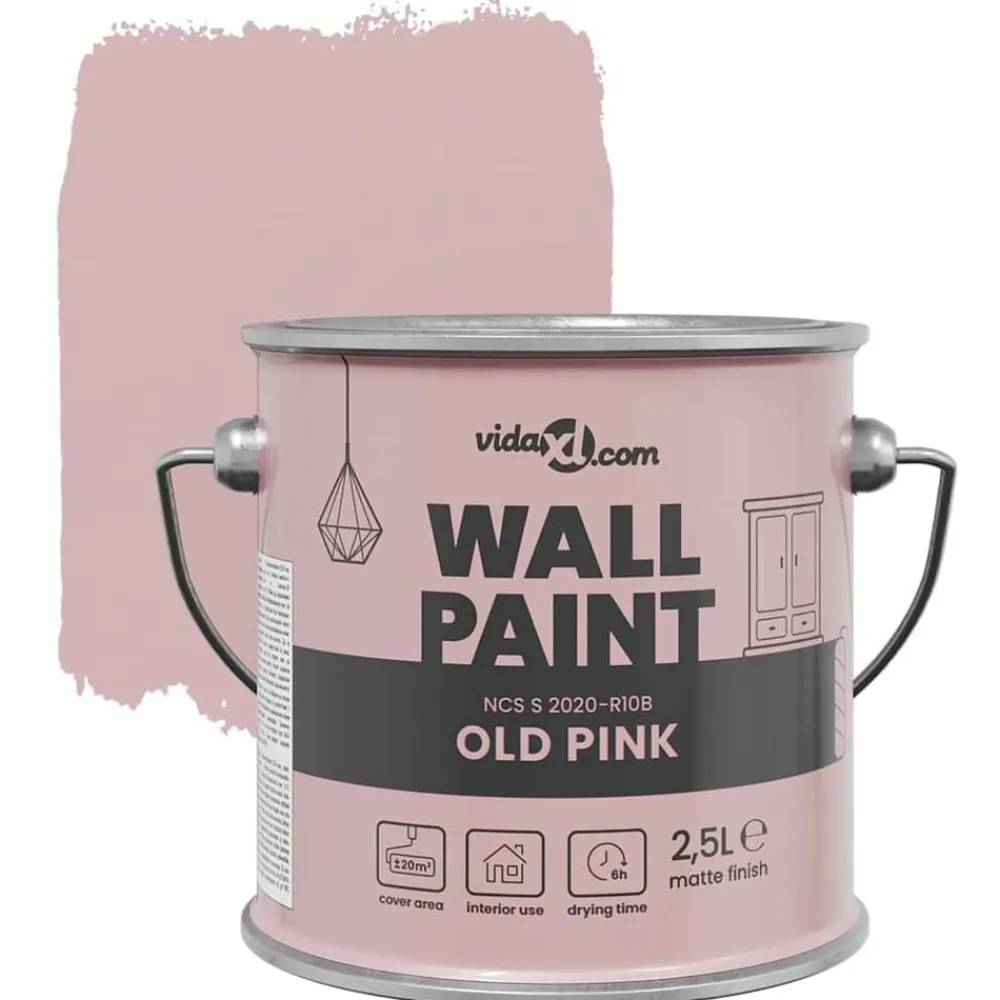 vidaXL Consumibles Para Construcción-Pintura de pared 2,5 L Impresión en pared