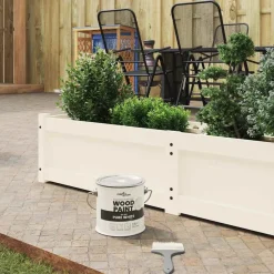 vidaXL Pintura para madera 2,5 L Impresión en pared White Best