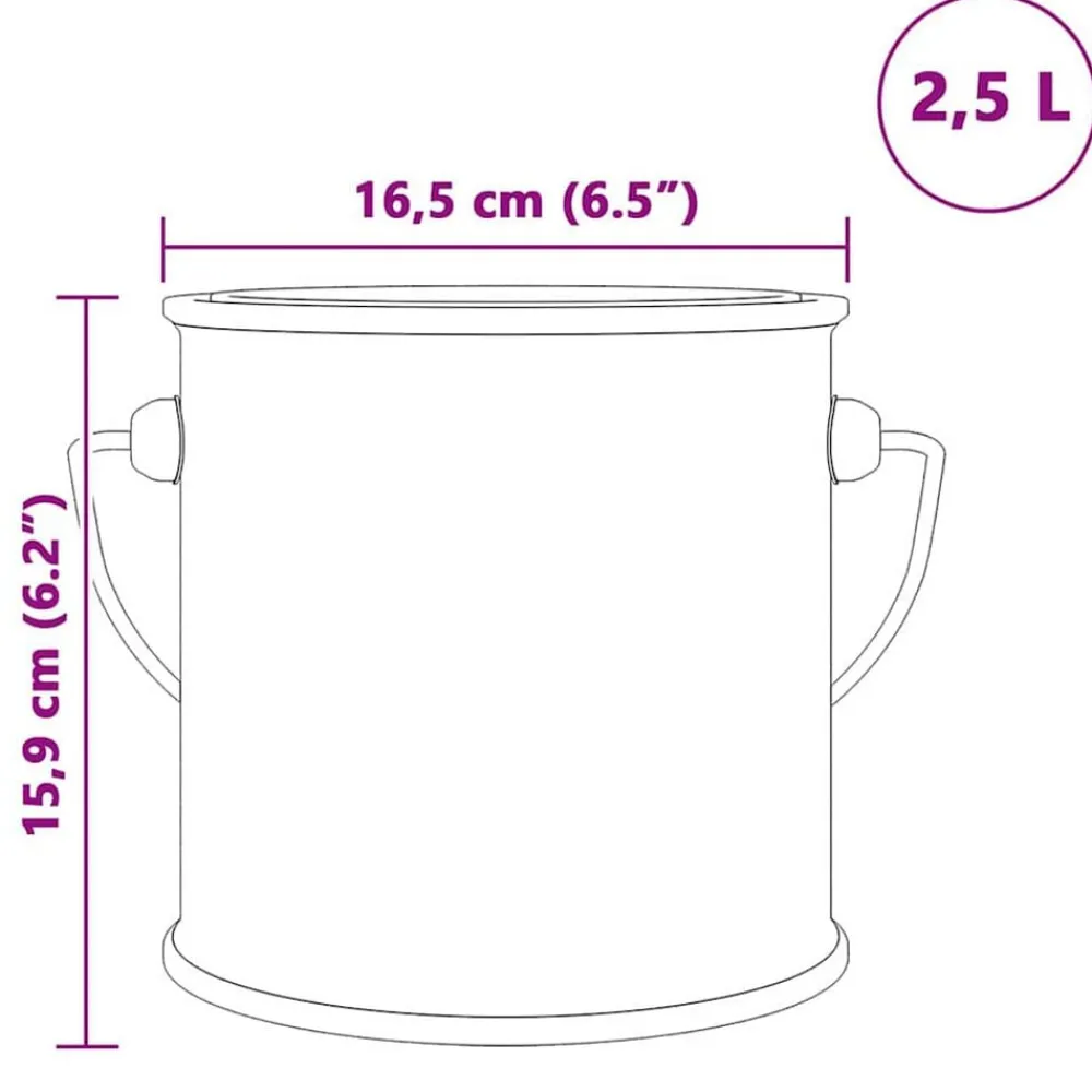 vidaXL Pintura para madera 2,5 L Impresión en pared White Best