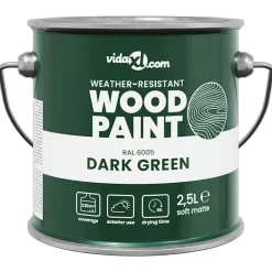vidaXL Consumibles Para Construcción-Pintura para madera 2,5 L Impresión en pared
