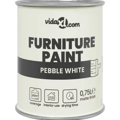 vidaXL Pintura para muebles 0,75 L Impresión en pared cantos rodantes Outlet
