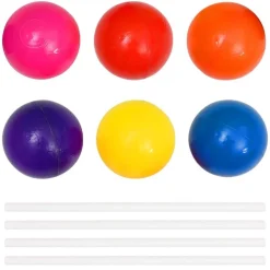 vidaXL Juguetes-Piscina de bolas para niños con 300 bolas 75x75x32 cm