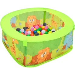 vidaXL Juguetes-Piscina de bolas para niños con 300 bolas 75x75x32 cm