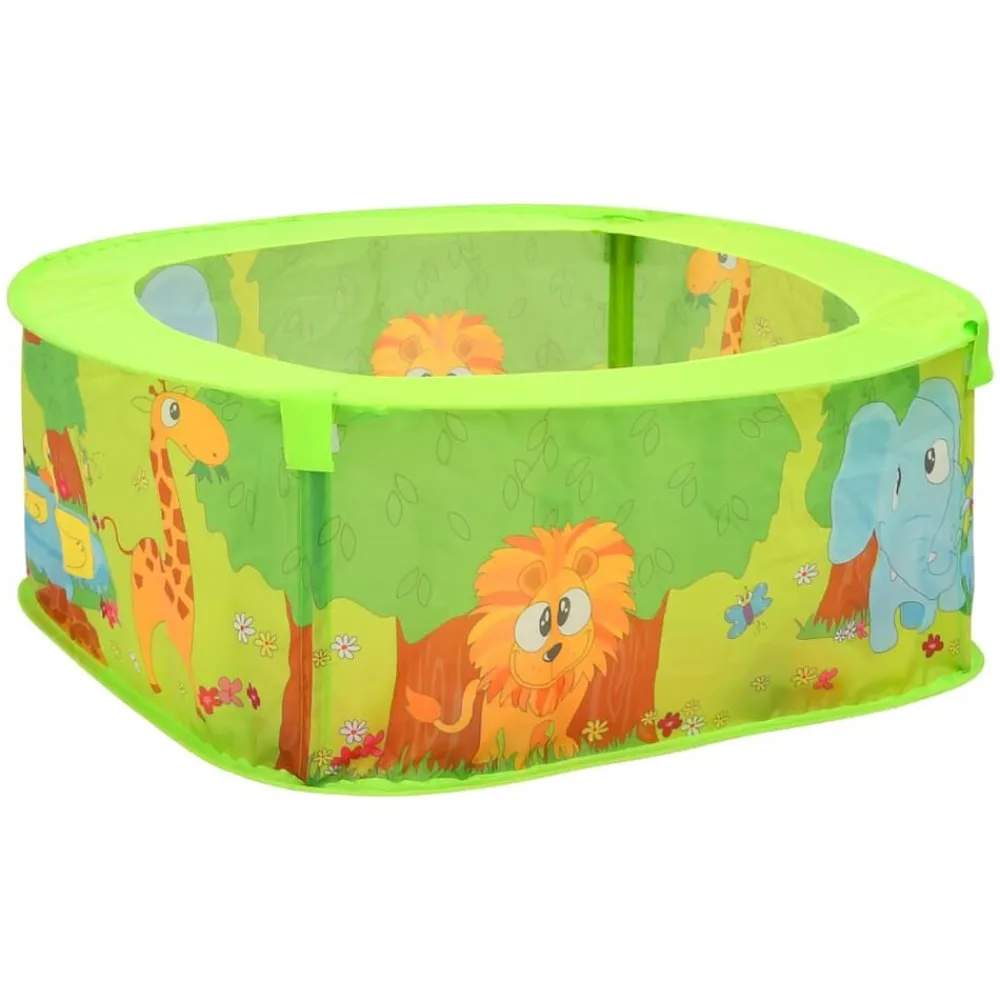 vidaXL Juguetes-Piscina de bolas para niños con 300 bolas 75x75x32 cm
