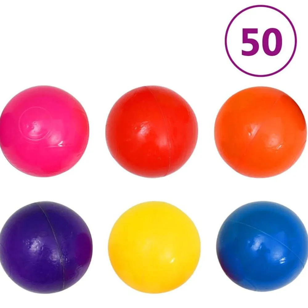 vidaXL Juguetes-Piscina de bolas para niños con 300 bolas 75x75x32 cm