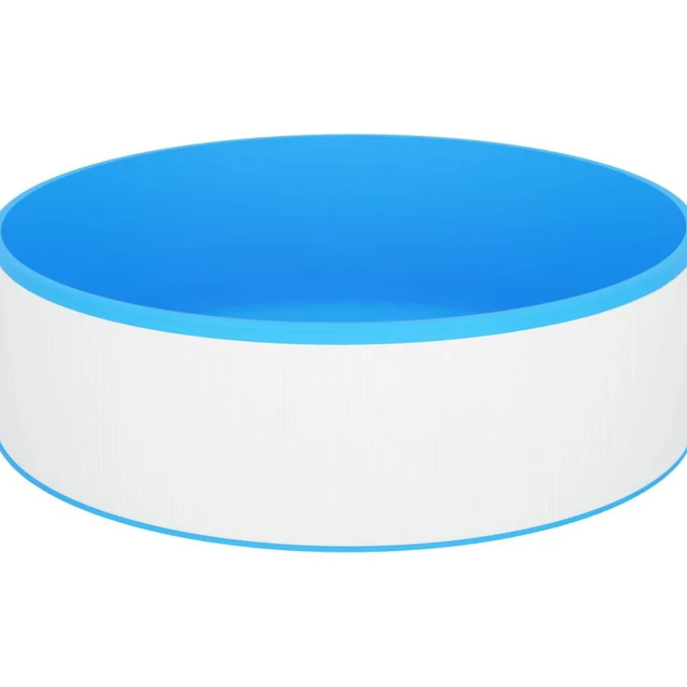 vidaXL Piscina Y Spa-Piscina de chapoteo blanca 350x90 cm