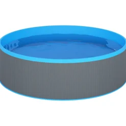 vidaXL Piscina Y Spa-Piscina de chapoteo con skimmer colgante y bomba 350x90 cm