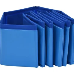 vidaXL Piscina para perros plegable PVC 80x20 cm Azul